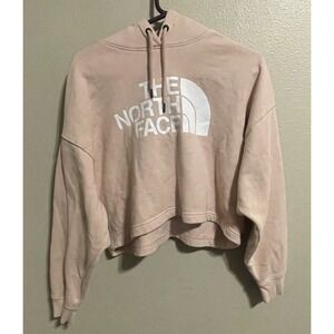 The North Face Cropped Hoodie Women's L, Spell Out On Chest.  J1793